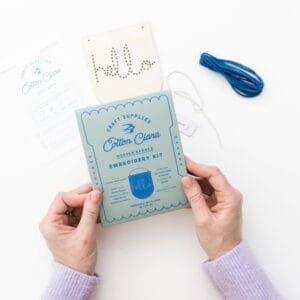 Natural Wood Hello Mini Embroidery Board Kit