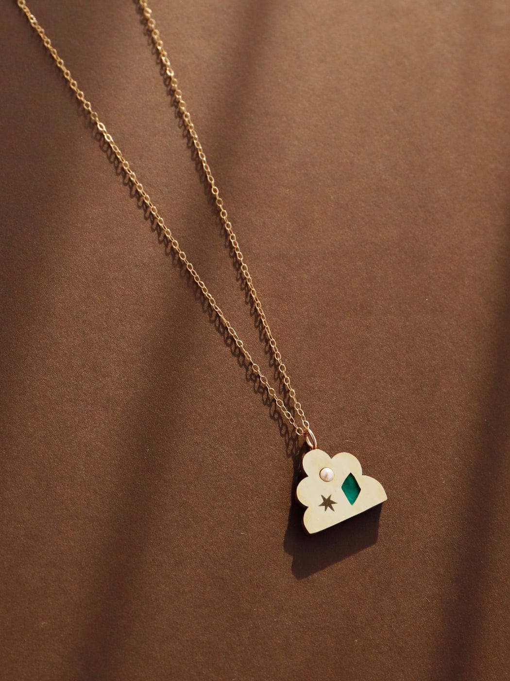 Confetti Brass Necklace - Image 3