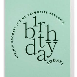 Hip Hip Hooray Birthday Card