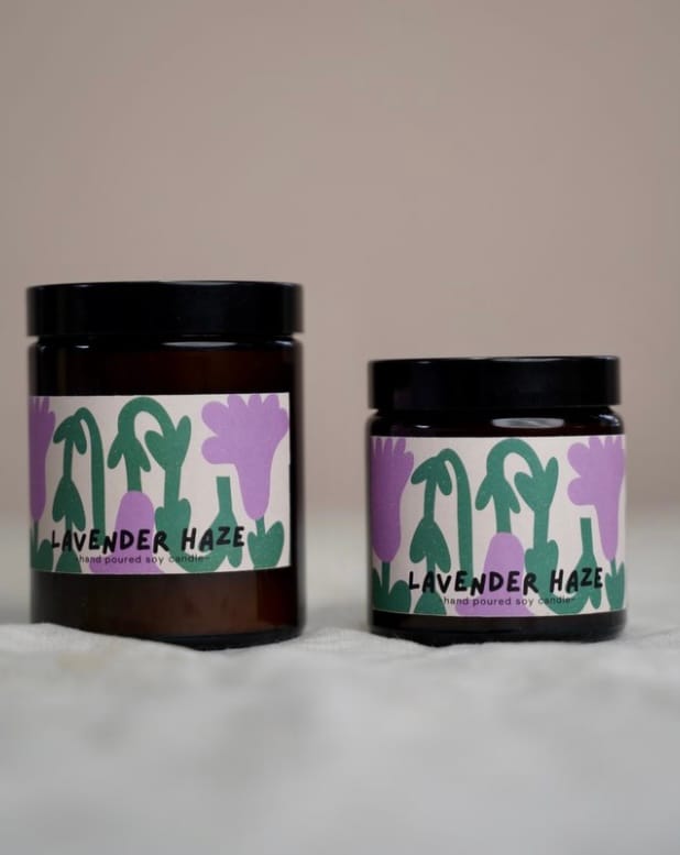 Lavender Haze Hand Poured Soy Wax Candle
