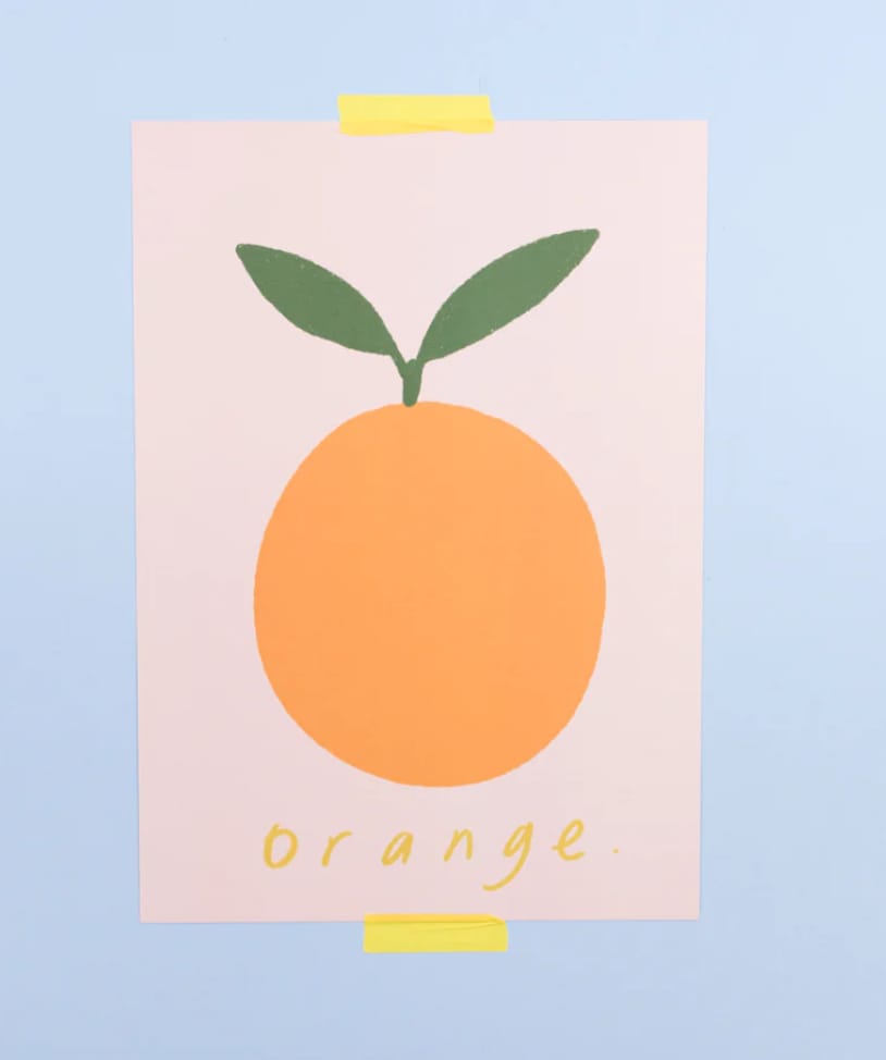 Letterbox Lane Orange Print