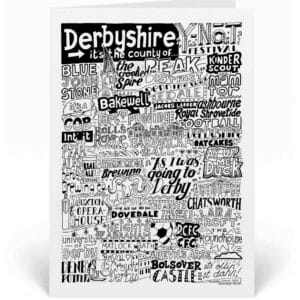 Derbyshire Landmarks Greeting Card