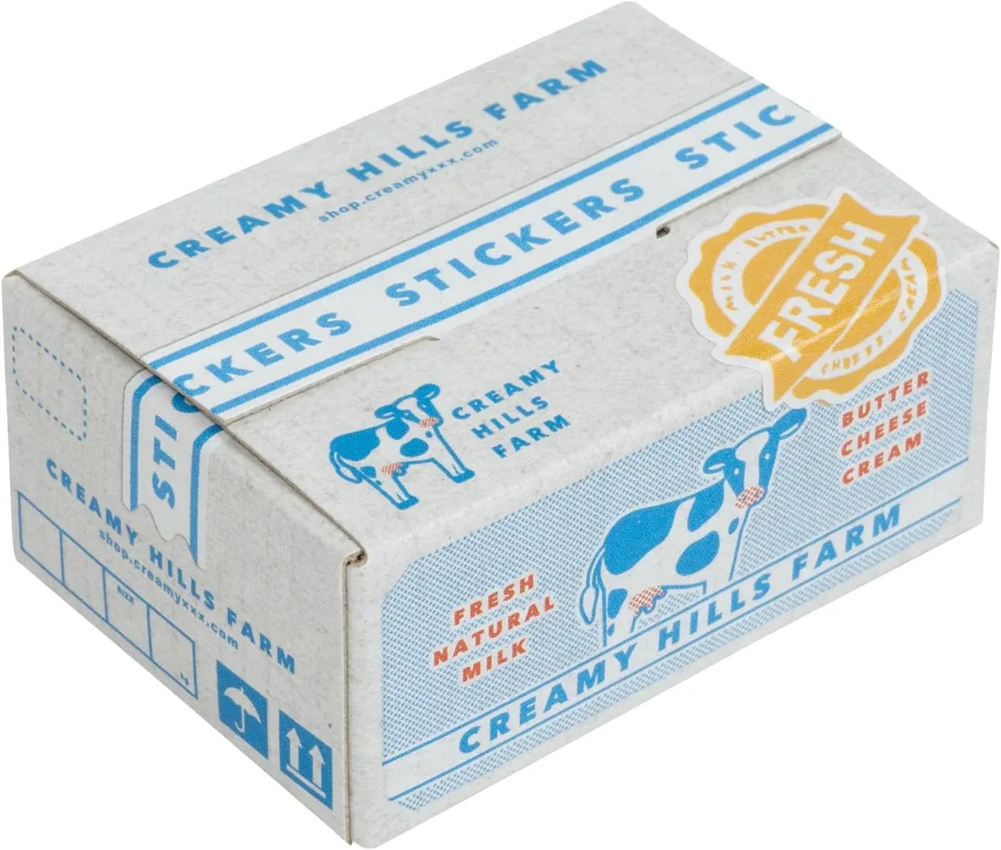 Sticker box Milk closed