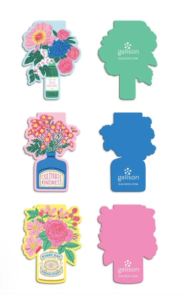 Floral Magnetic Bookmarks Individual
