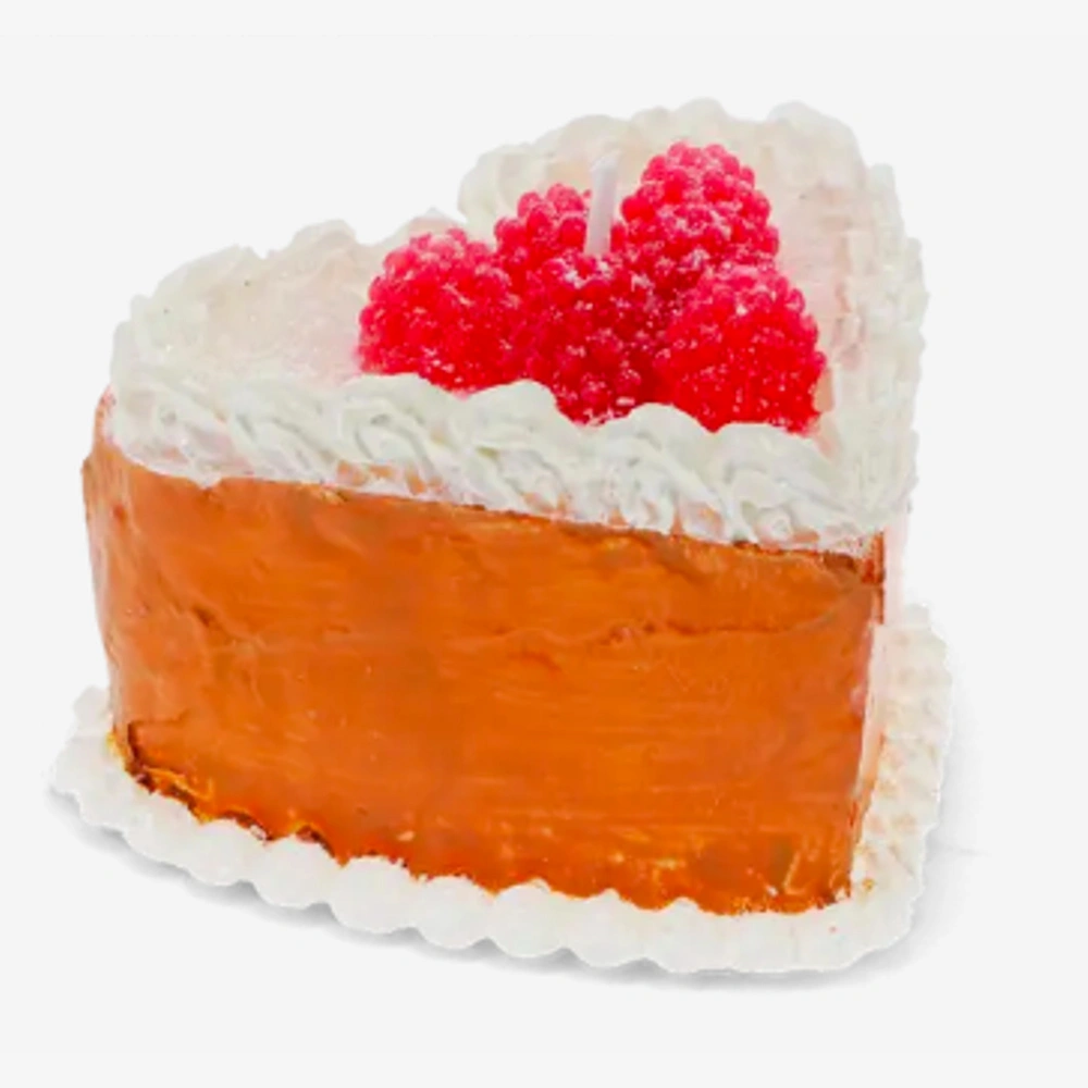 Sweet treat candle - Heart cake Side View