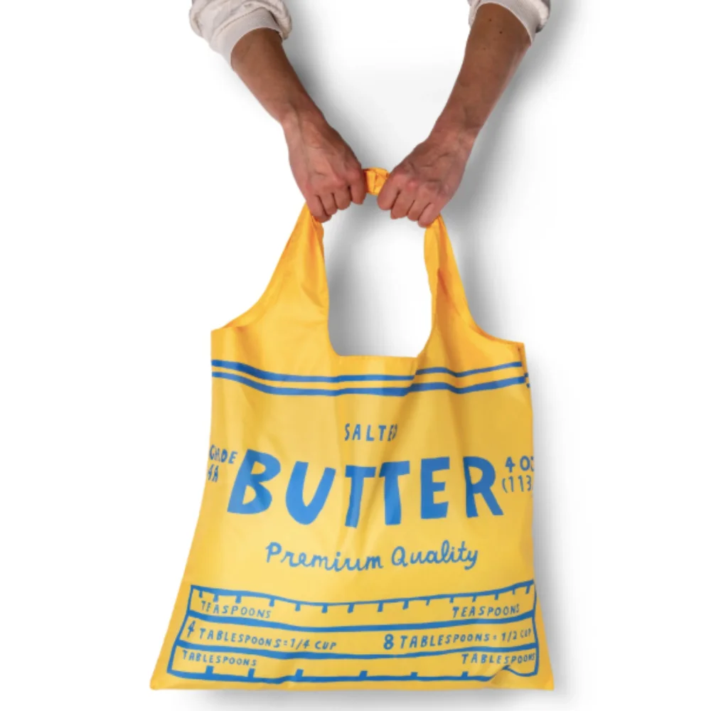 Butter Art Sack Open and Held by two hands