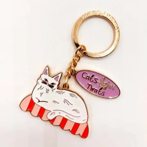 Cats Before Twats Keyring Side Shot